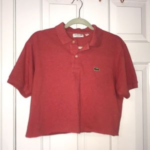 Cropped polo tee